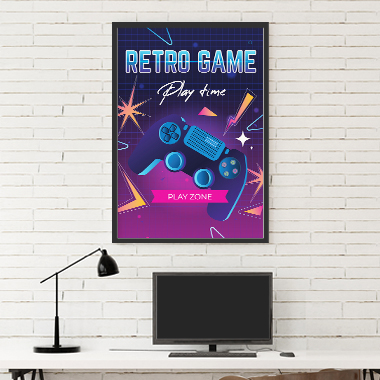 Quadro Decorativo Geek Play Zone