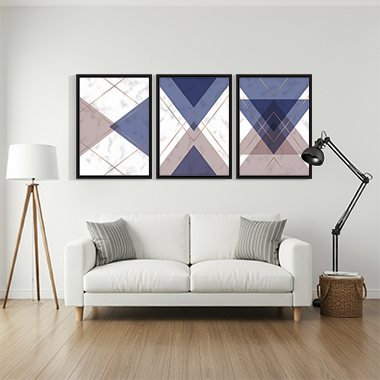 Quadro Decorativo Trio Geométrico