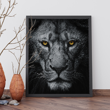 Quadro Decorativo Animais Leão PB