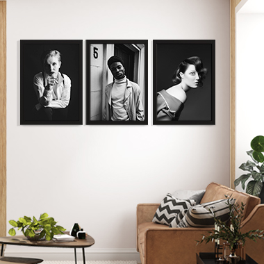 Quadro Decorativo Artístico Trio Pessoas PB