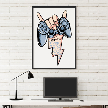 Quadro Decorativo Geek Console