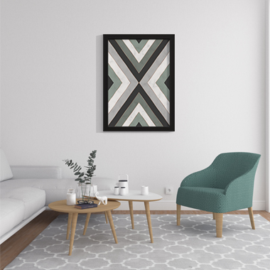 Quadro Decorativo Geométrico Triangular