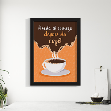 Quadro Decorativo Gourmet A Vida Começa