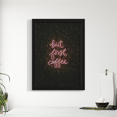 Quadro Decorativo Gourmet First Coffee