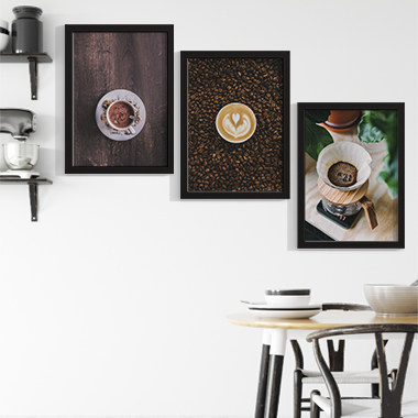 Quadro Decorativo Gourmet Trio Café