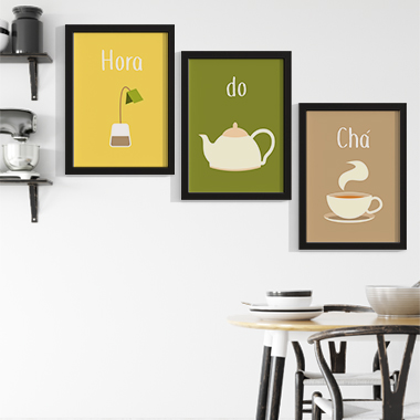 Quadro Decorativo Gourmet Trio Chá