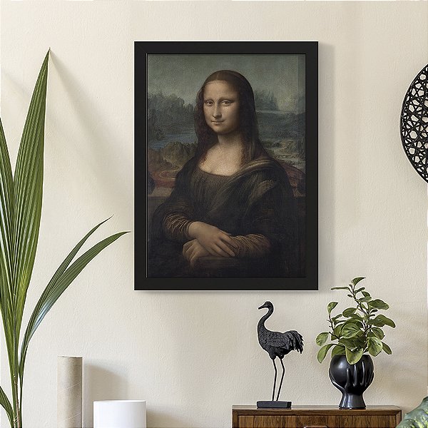 Quadro Decorativo Pinturas Mona Lisa by Leonardo Da Vinci