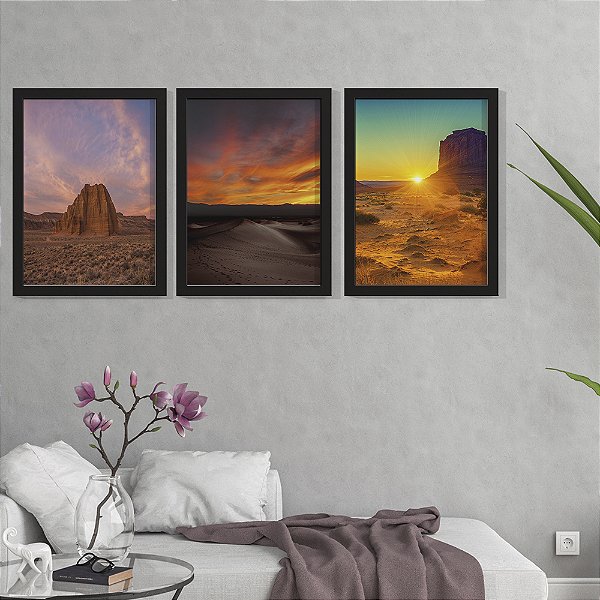 Quadro Decorativo Paisagem Trio Deserto