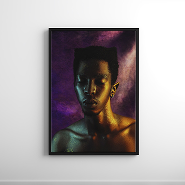 Quadro Decorativo Artístico Man Purple