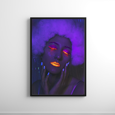 Quadro decorativo Artístico Neon Nuvem