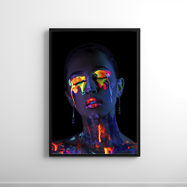 Quadro Decorativo Artístico Woman Neon
