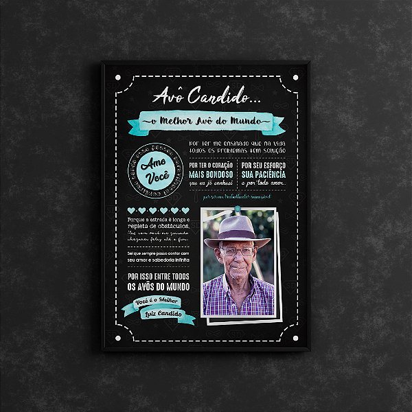 Quadro Personalizado Vovô 01