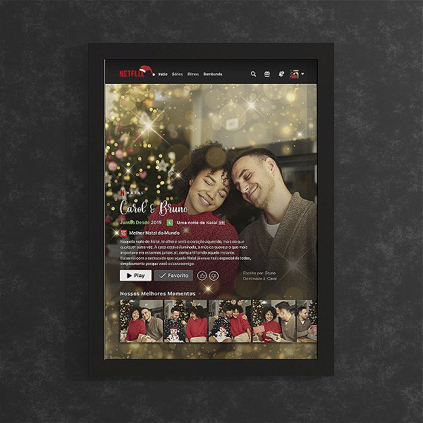 Quadro Personalizado Netflix de Natal 01