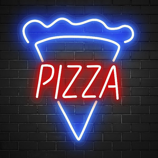 Painel Neon LED - Pizza