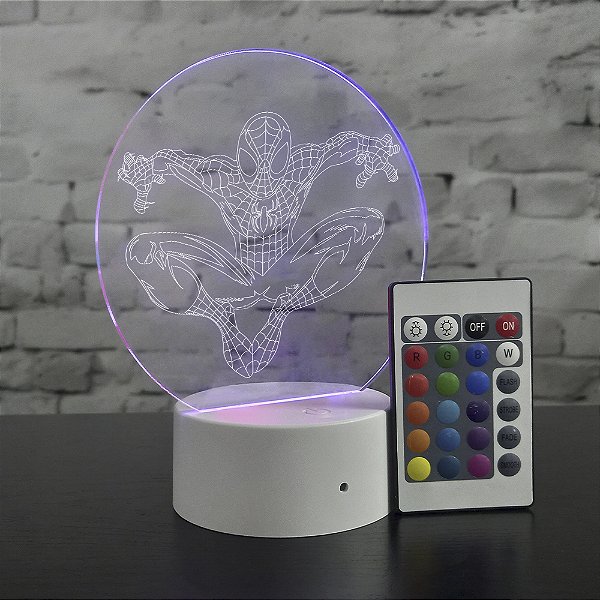 Luminária Touch Homem Aranha