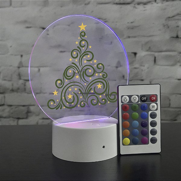 Luminária Touch Árvore de Natal