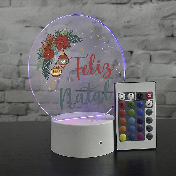 Luminária Touch Feliz natal