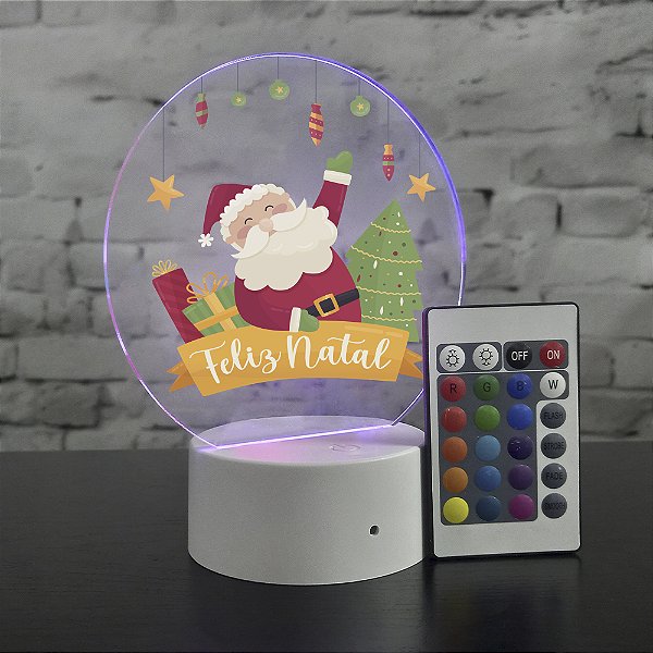 Luminária Touch Noel Feliz Natal