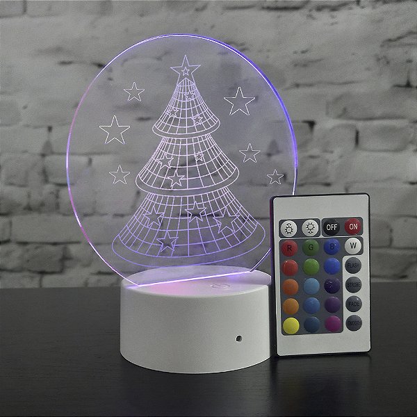Luminária Touch Natal Linhas