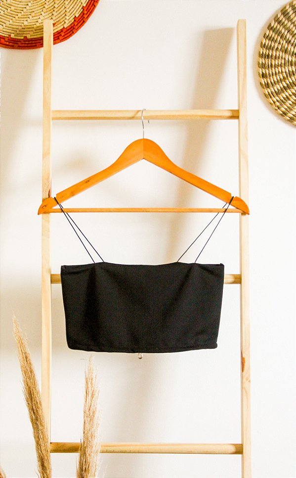 Cropped Topázio Zíper Preto