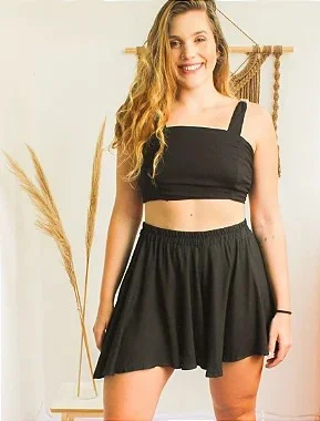 Short Quartzo Preto