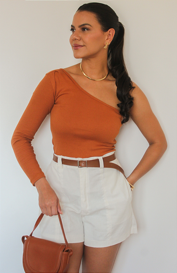 Blusa Hematita Caramelo