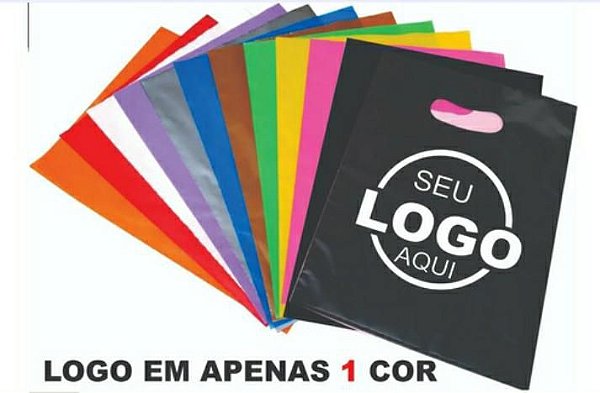 Sacola Alça vazada (Personalizada )40x50 250unidades
