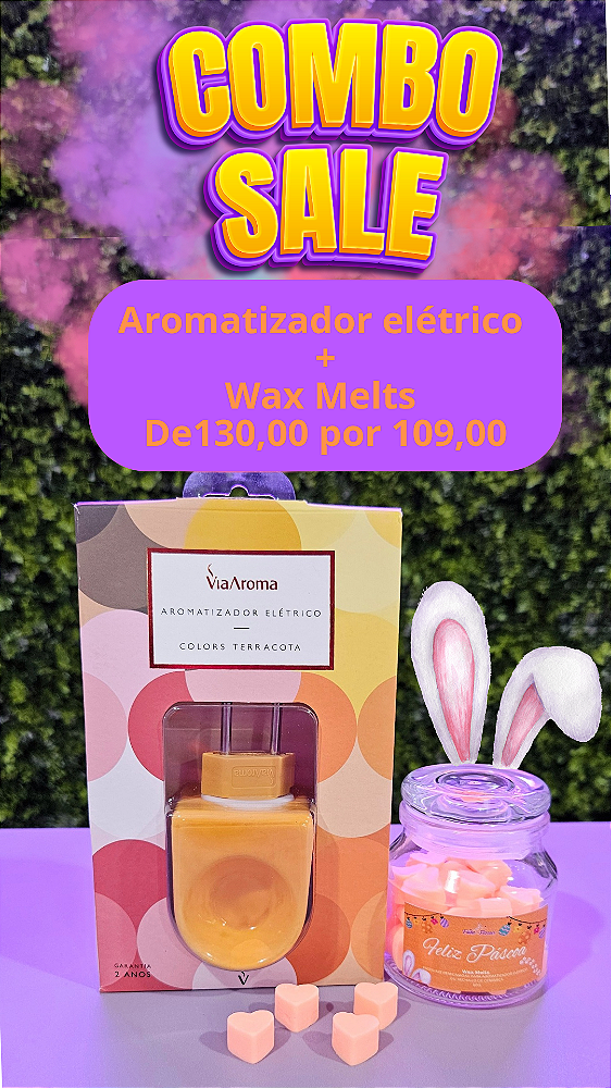 A. Combo wax Melts + Aromatizador elétrico