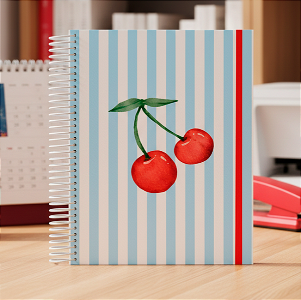 Agenda Personalizada 2026 Azul Cereja