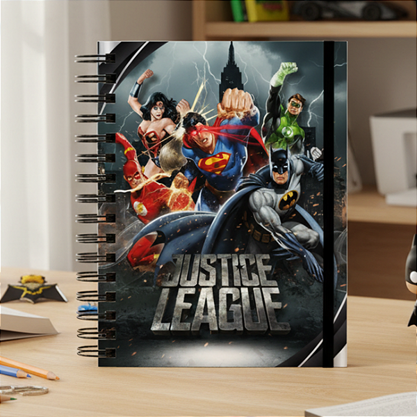 Agenda Escolar Personalizada Heróis da Liga da Justiça