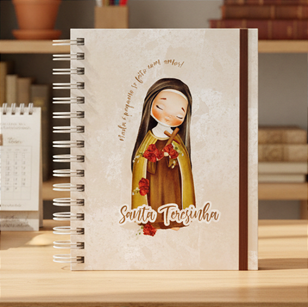Diário Personalizado Lectio Divina Planner Católico Santa Terezinha