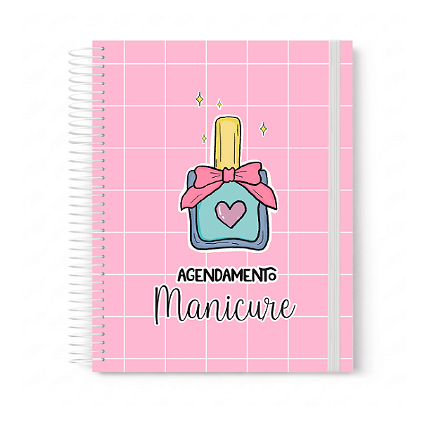 Agenda Personalizada Profissões Atendimento Manicure Capa Esmalte