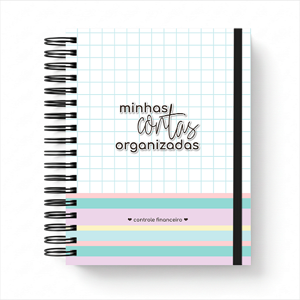 Planner Financeiro Personalizado Contas Organzadas Candy Color