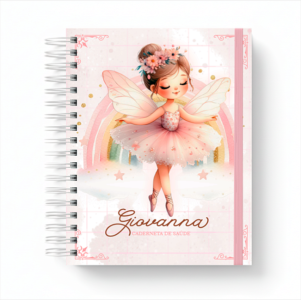 Caderneta de Saúde Personalizada Controle de Vacinas Bailarina