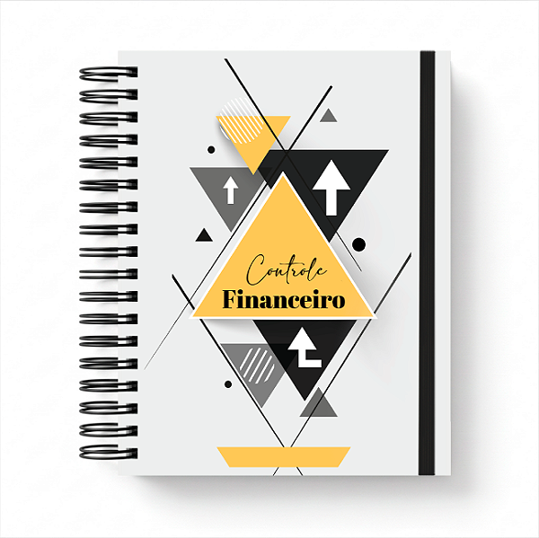Planner Financeiro Personalizado Capa Triângulos