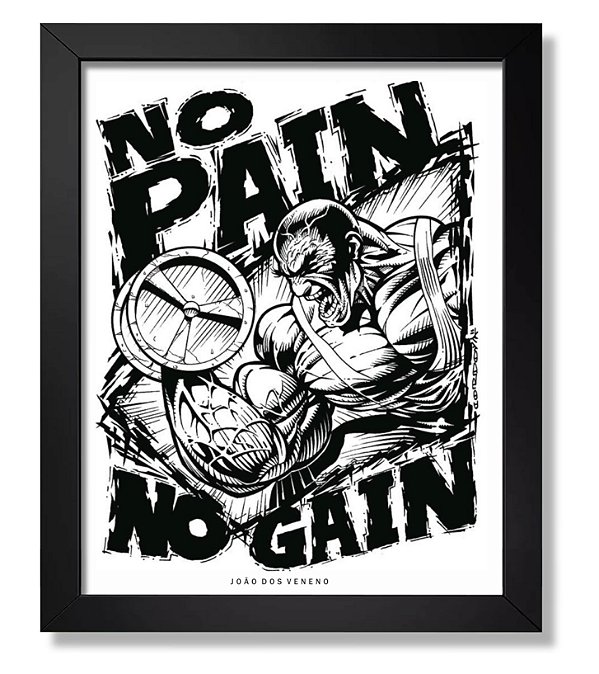 NO PAIN NO GAIN DESENHO