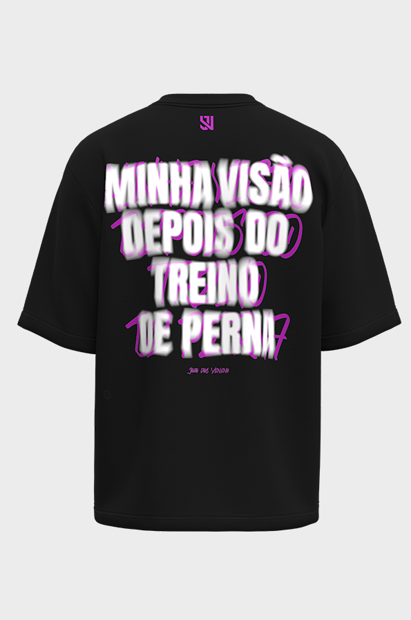 Camiseta oversized visão depois do treino DTG