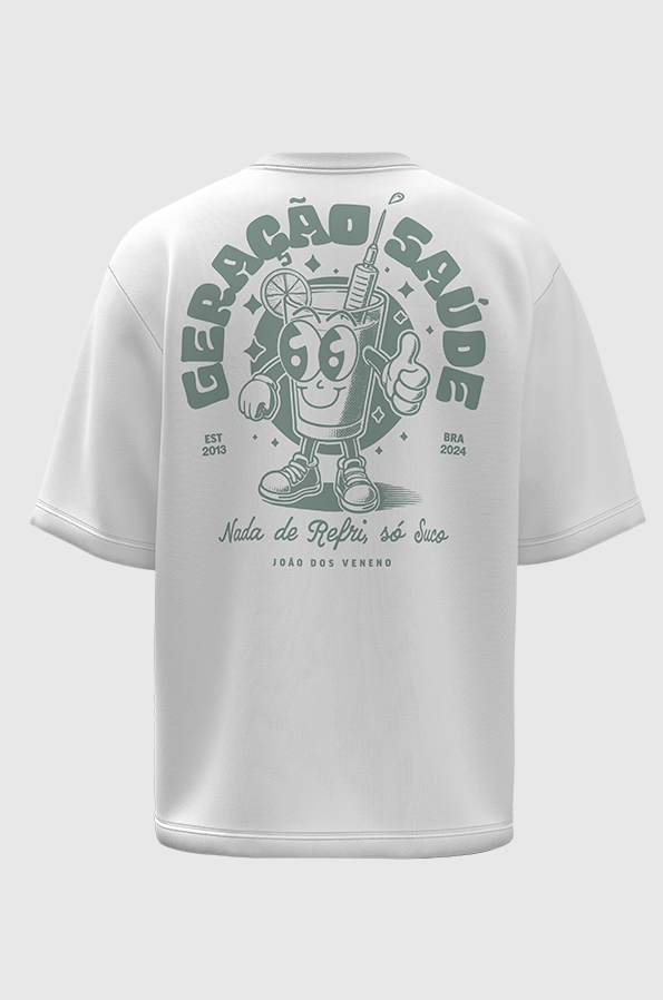 Camiseta oversized geração saúde