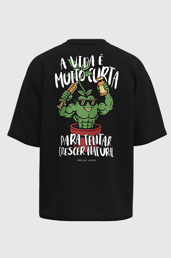 Camiseta oversized crescer natural