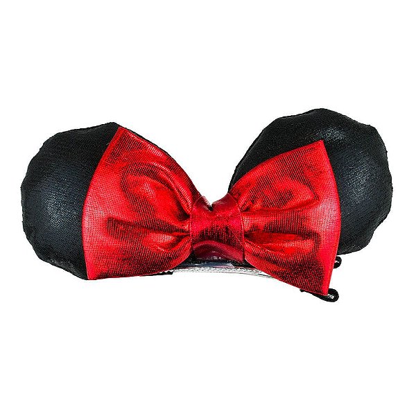 Presilha Minnie Clássica – Orelhinhas com Laço Vermelho