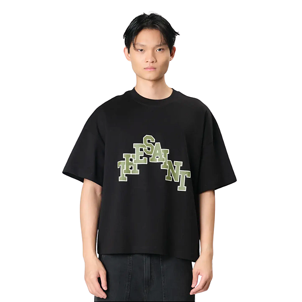 T-SHIRT WIDE BOXY THESAINT STEP BLACK