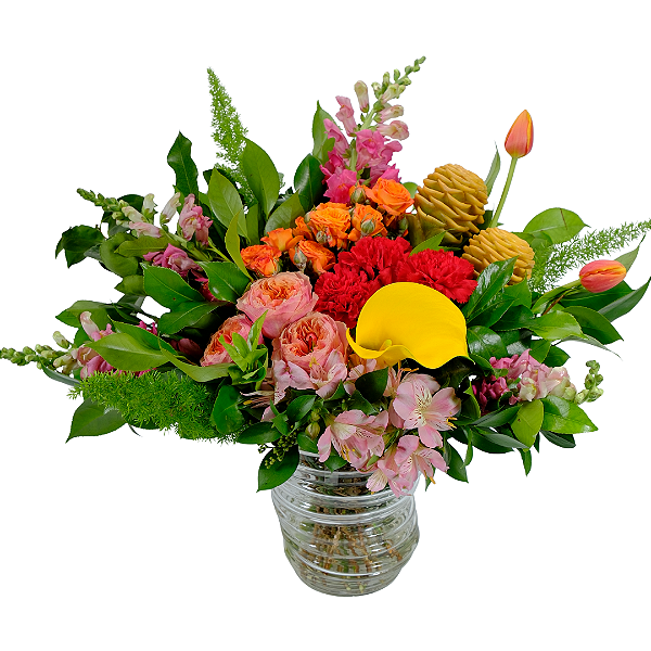 Escolha da Florista no Vaso Ondulado