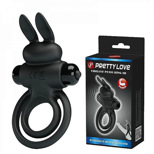 ANEL VIBRATÓRIO DUPLO - VIBRANT PENIS RING III 10 VIBRAÇÕES