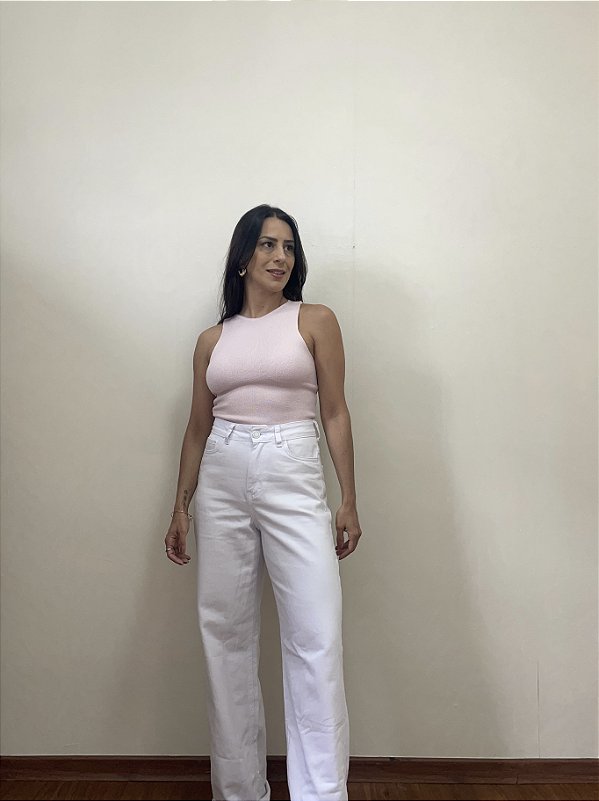 Calça Wide Leg Branca