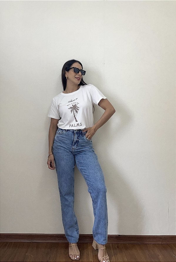 Calça Jeans Reta
