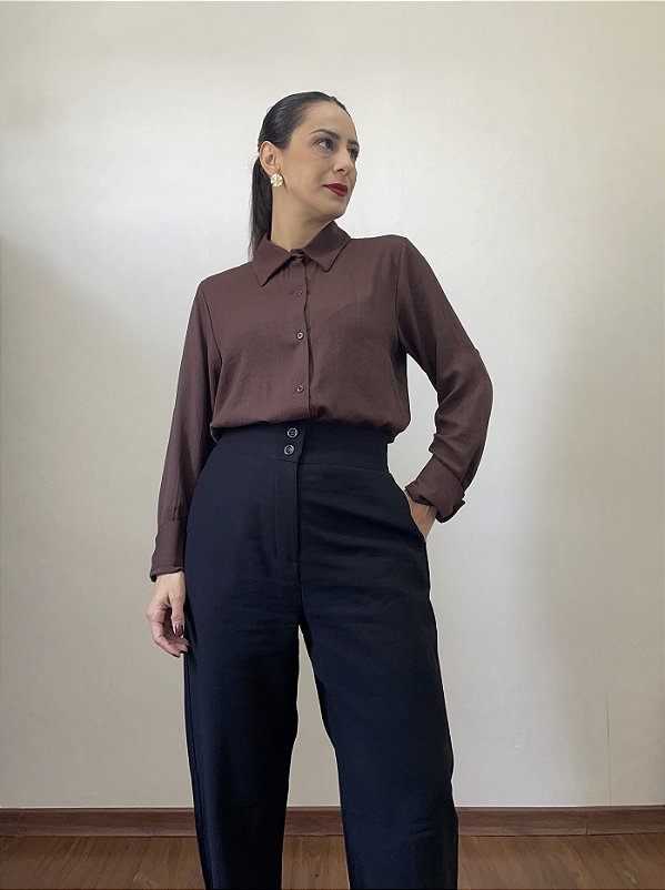 Camisa Carla Marrom