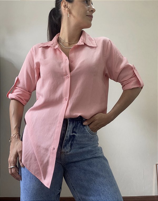 Camisa Carla Rosa