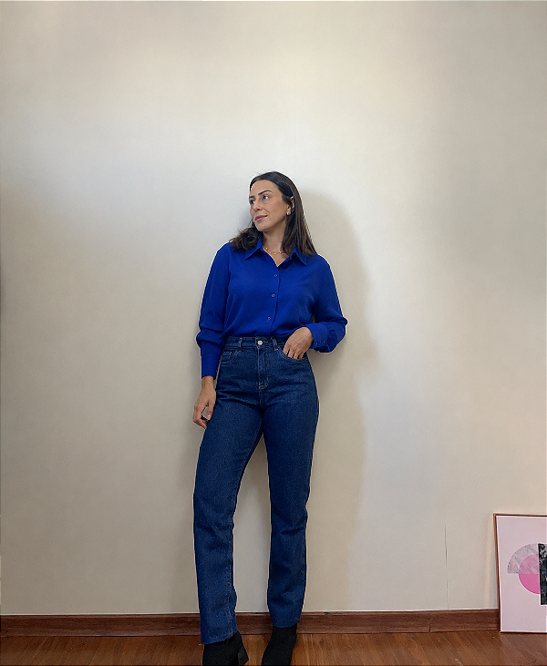 Camisa Carla azul Royal