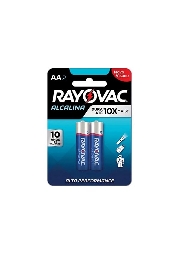 Pilha Rayovac AA Alcalina 2 unidades