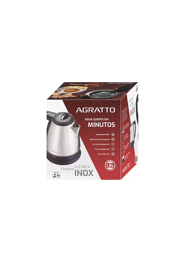 CHALEIRA ELETRICA INOX CE-02 220V AGRATTO